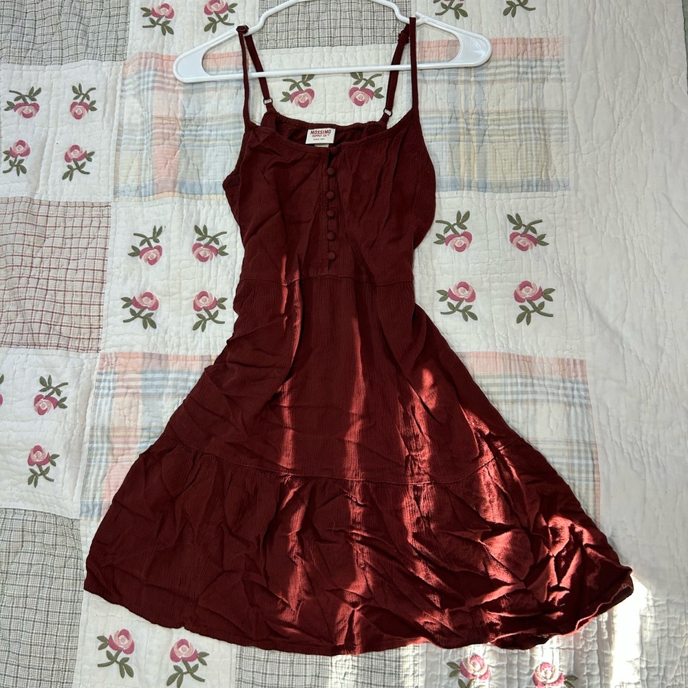 Mossimo Supply Co. Burgundy Mini Dress